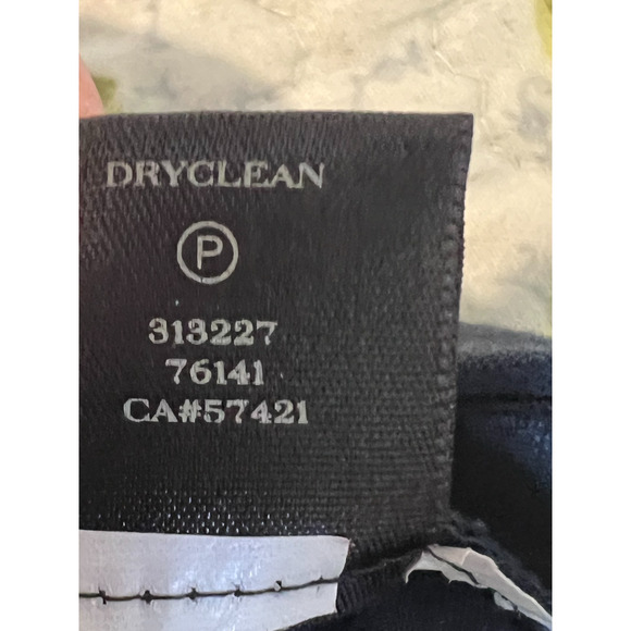 Ann Taylor Pants Womens Size 8 Blue Mid Rise Straight Leg Hook Eye Close Career - Picture 8 of 9